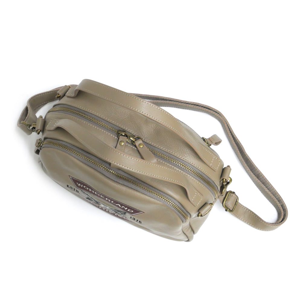 【予約】レザー刺繍ボストンショルダー