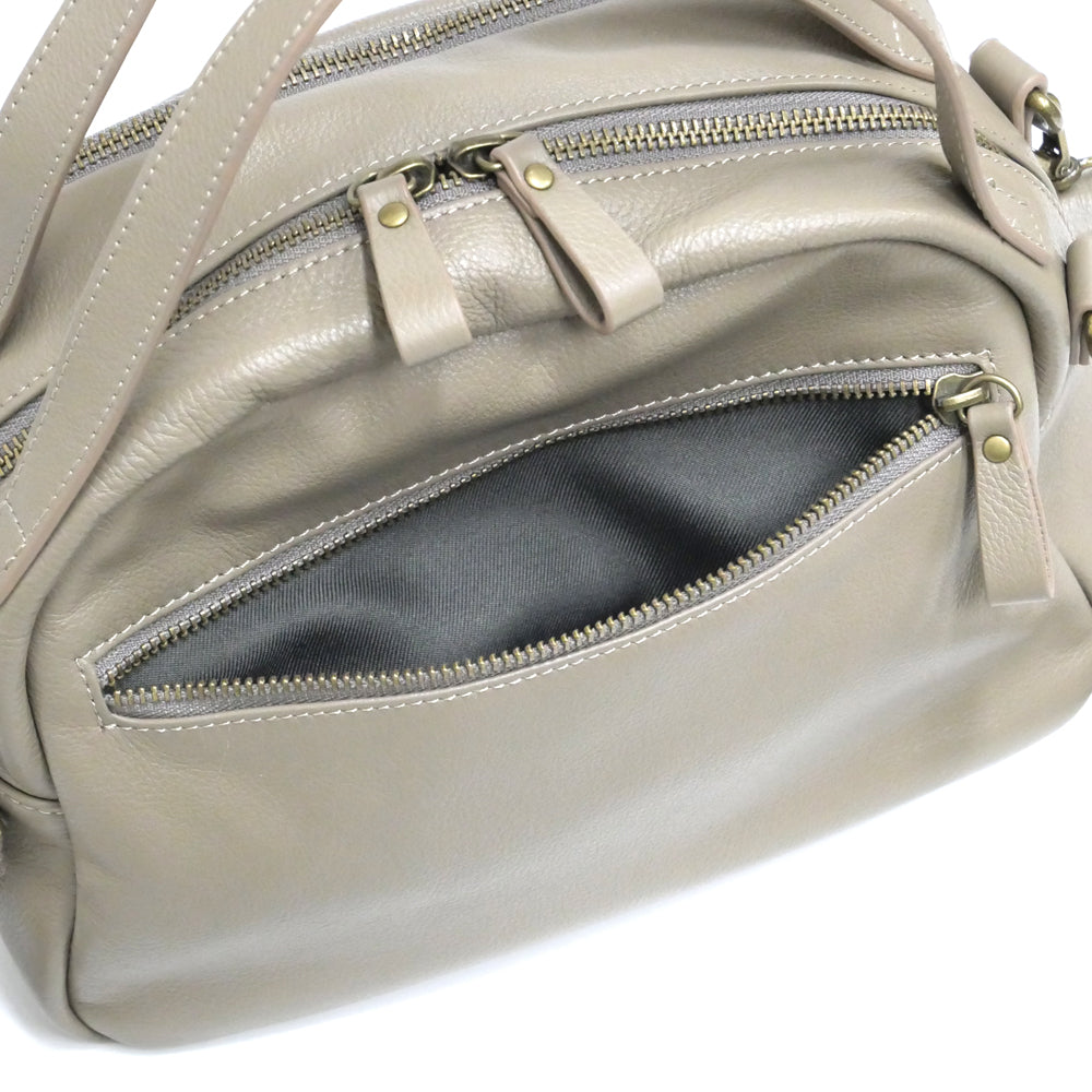 【予約】レザー刺繍ボストンショルダー