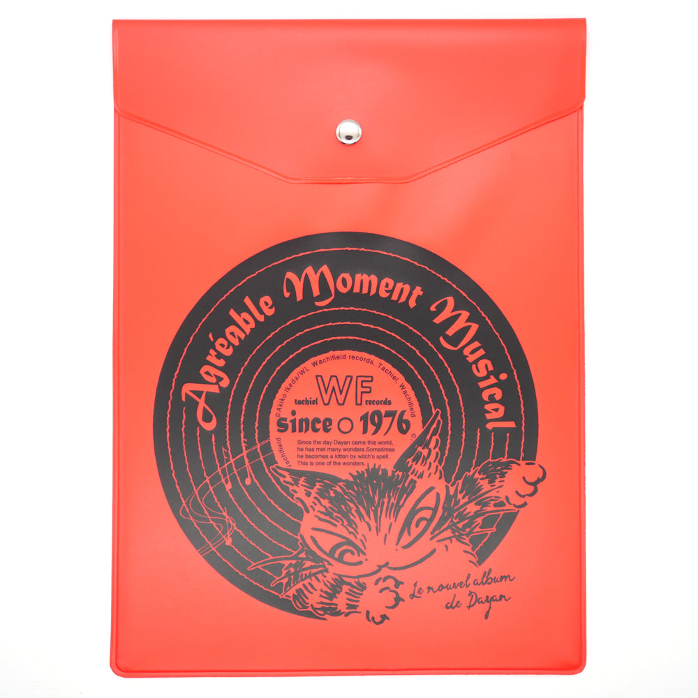 【予約】Ａ５フラットケース　レコード・赤