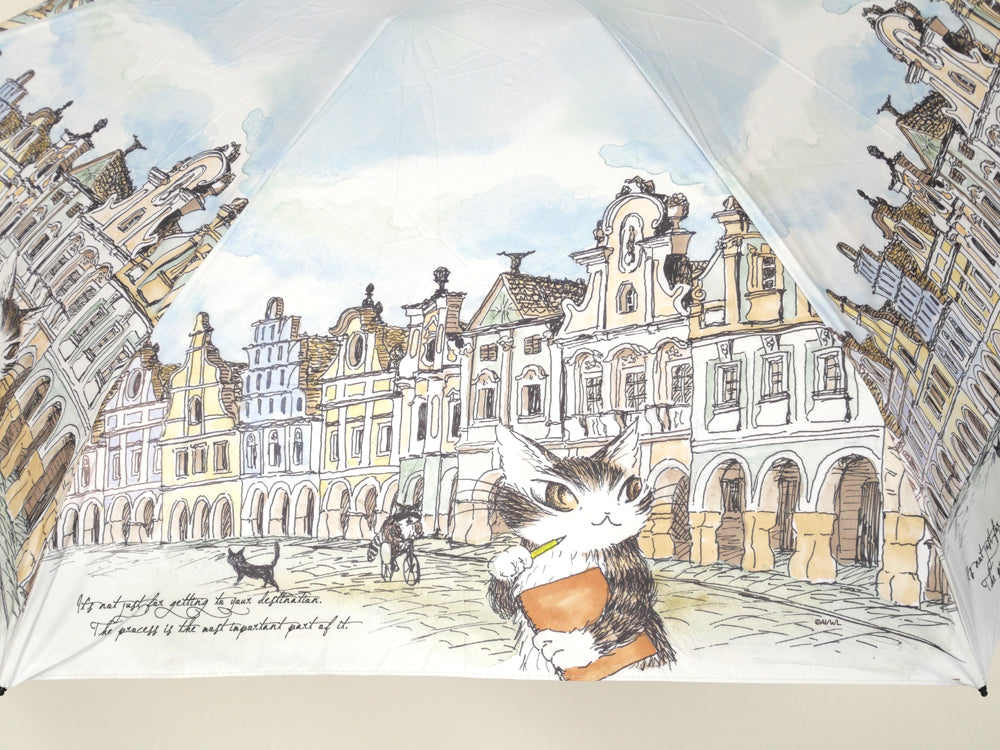 【予約】遮光５段折りたたみ傘　チェコ