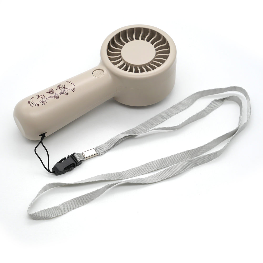 強風ミニハンディファン　ベージュ