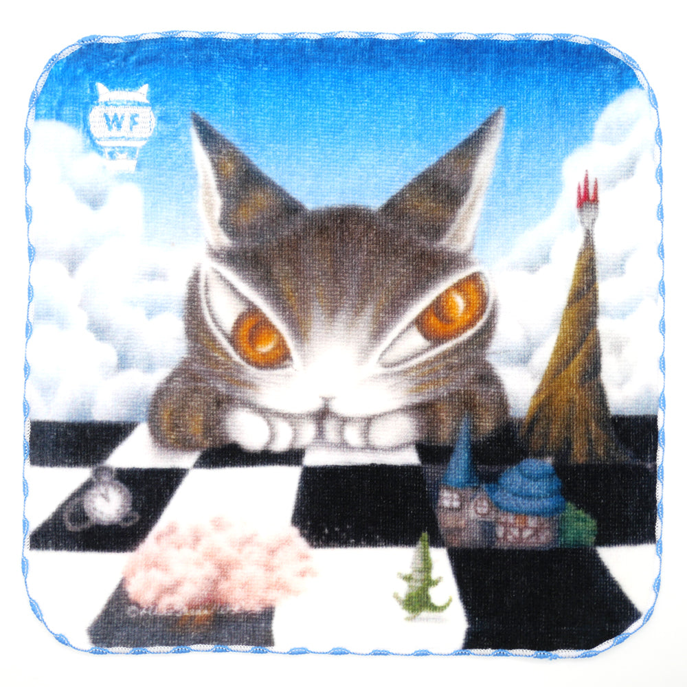 【予約】アート刺繍ミニタオル チェッカーボード