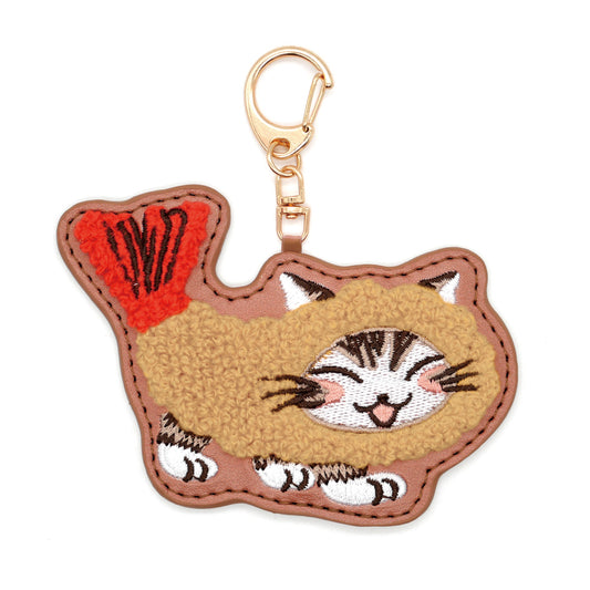 【予約】サガラ刺繍キーホルダー　エビフニャー