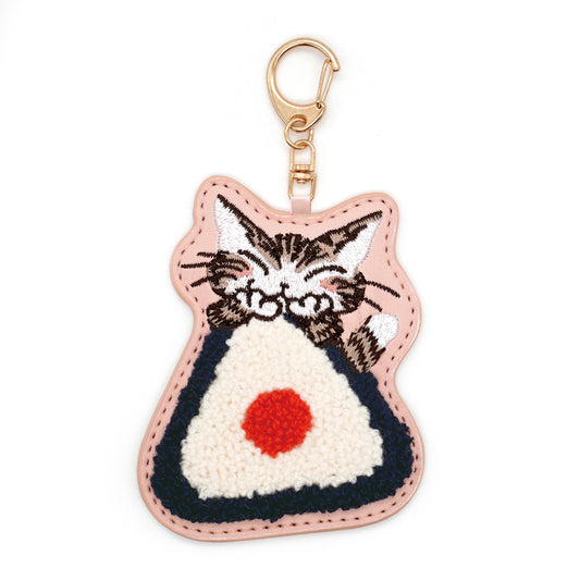【予約】サガラ刺繍キーホルダー　おにゃぎり