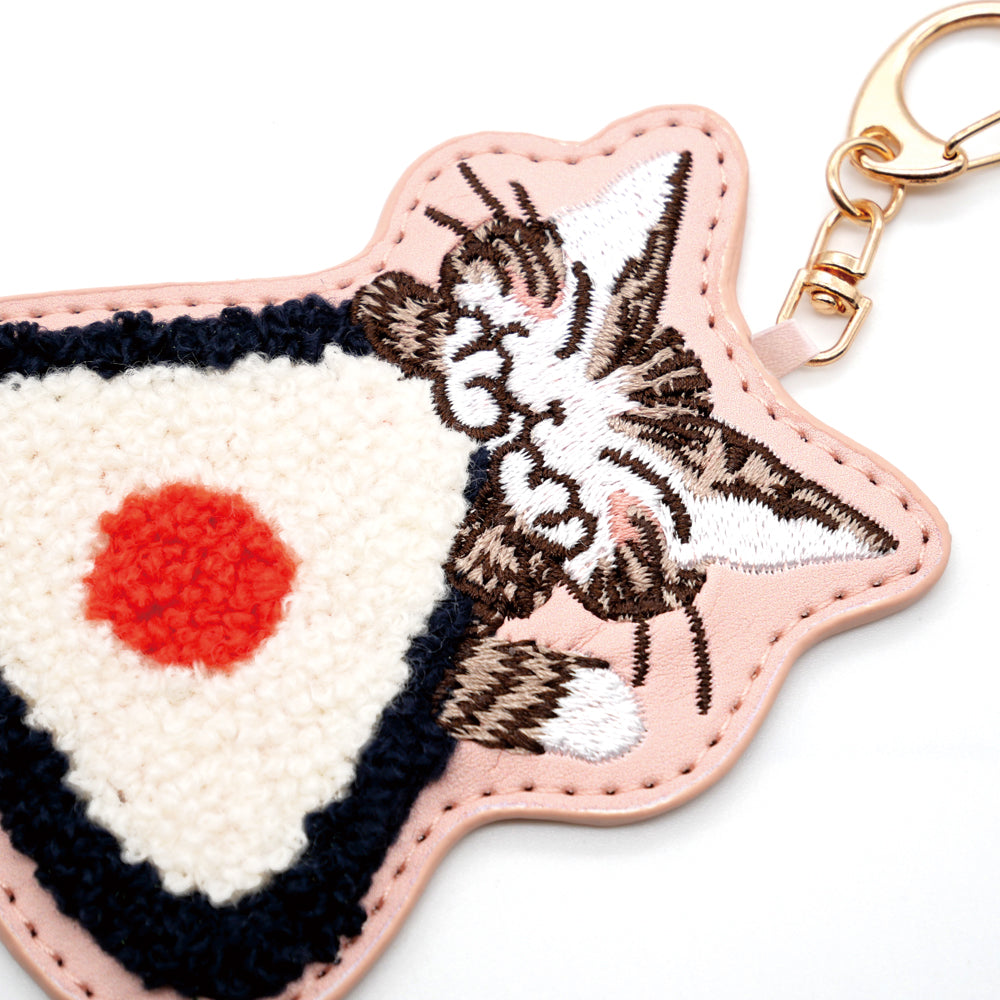 【予約】サガラ刺繍キーホルダー　おにゃぎり