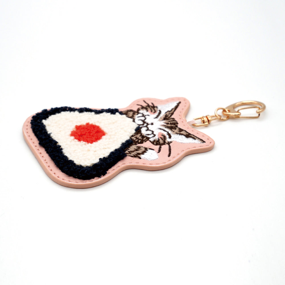 【予約】サガラ刺繍キーホルダー　おにゃぎり