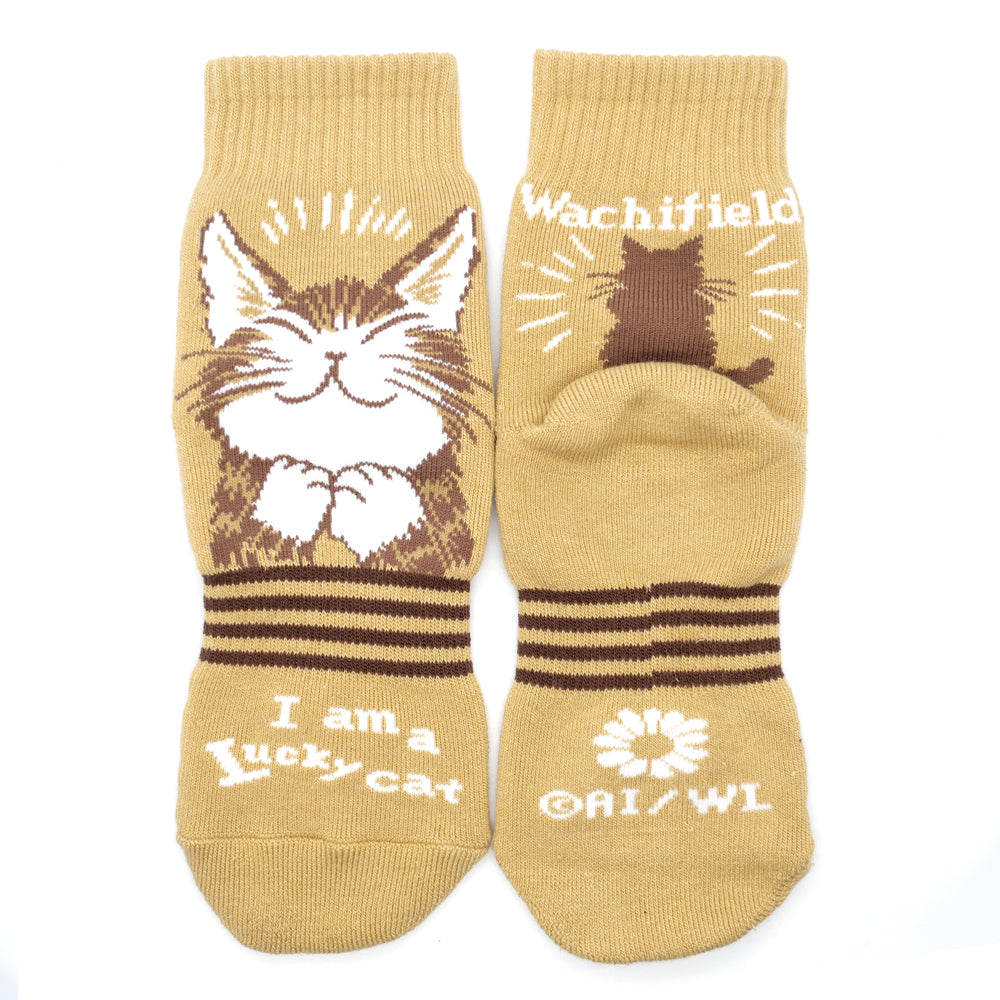【予約】トレッキングソックス　うんのいいねこ