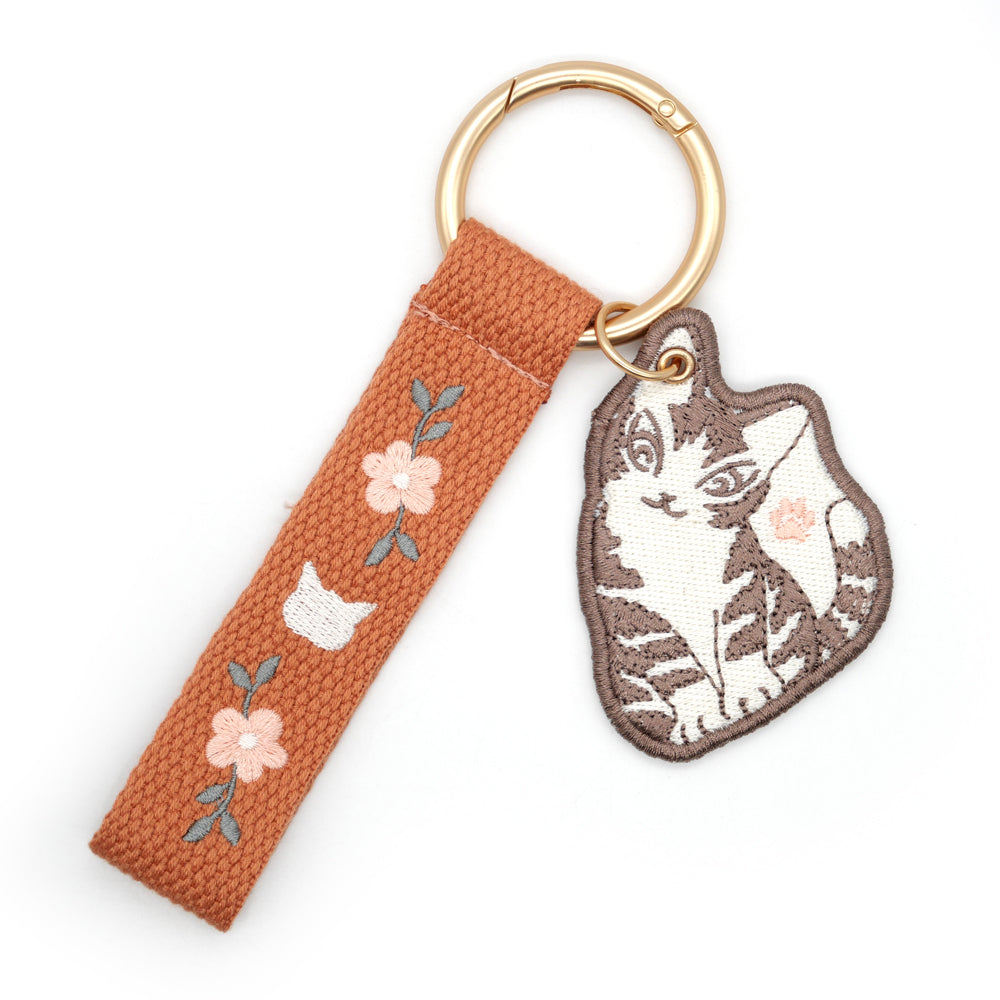 【予約】ワッペン刺繍チャーム　おはな