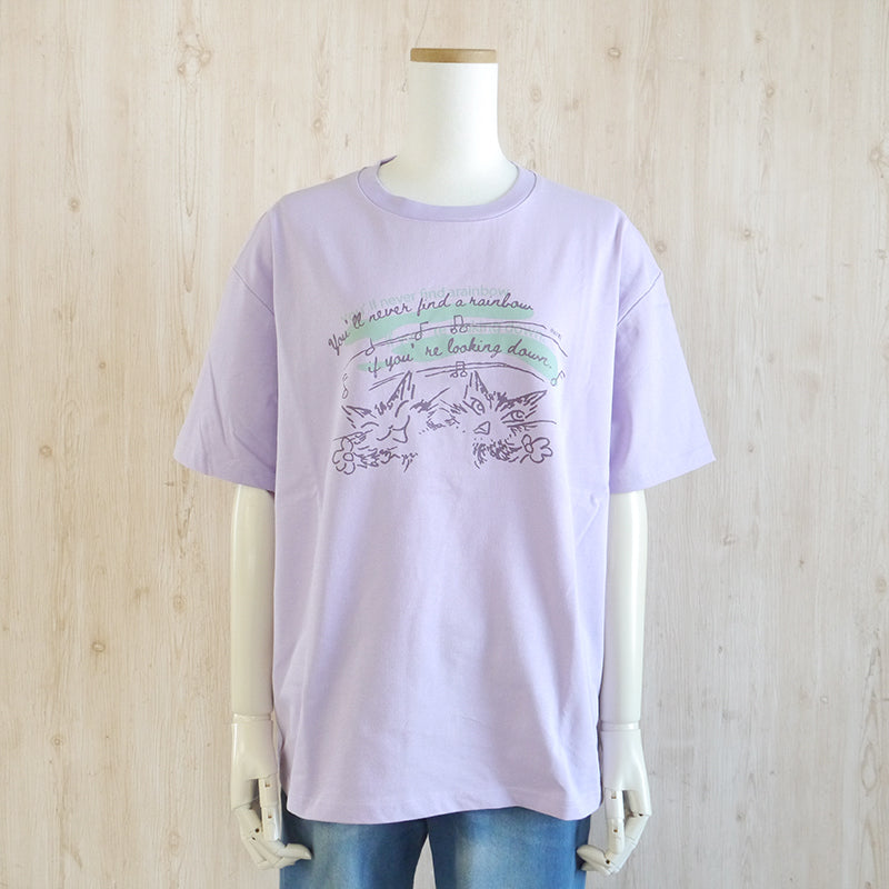 虹をオーバーT L　 ラベンダー