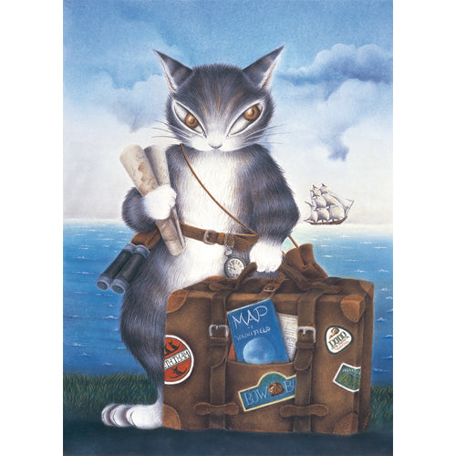 【予約】ダヤンパステルテイルキー　ブルー